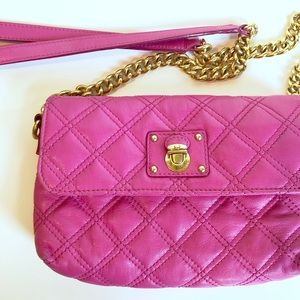 Marc Jacobs Crossbody Purse Quilted Pink